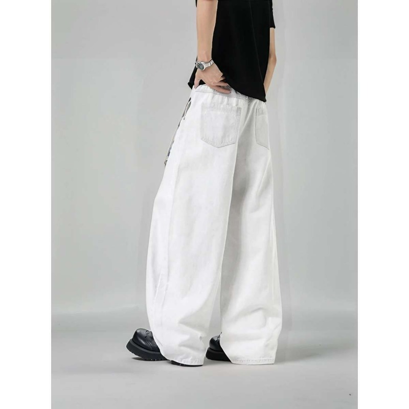 Men's Loose Wide Leg Plaid Pan - огляд і ціна Streetwear Brand China