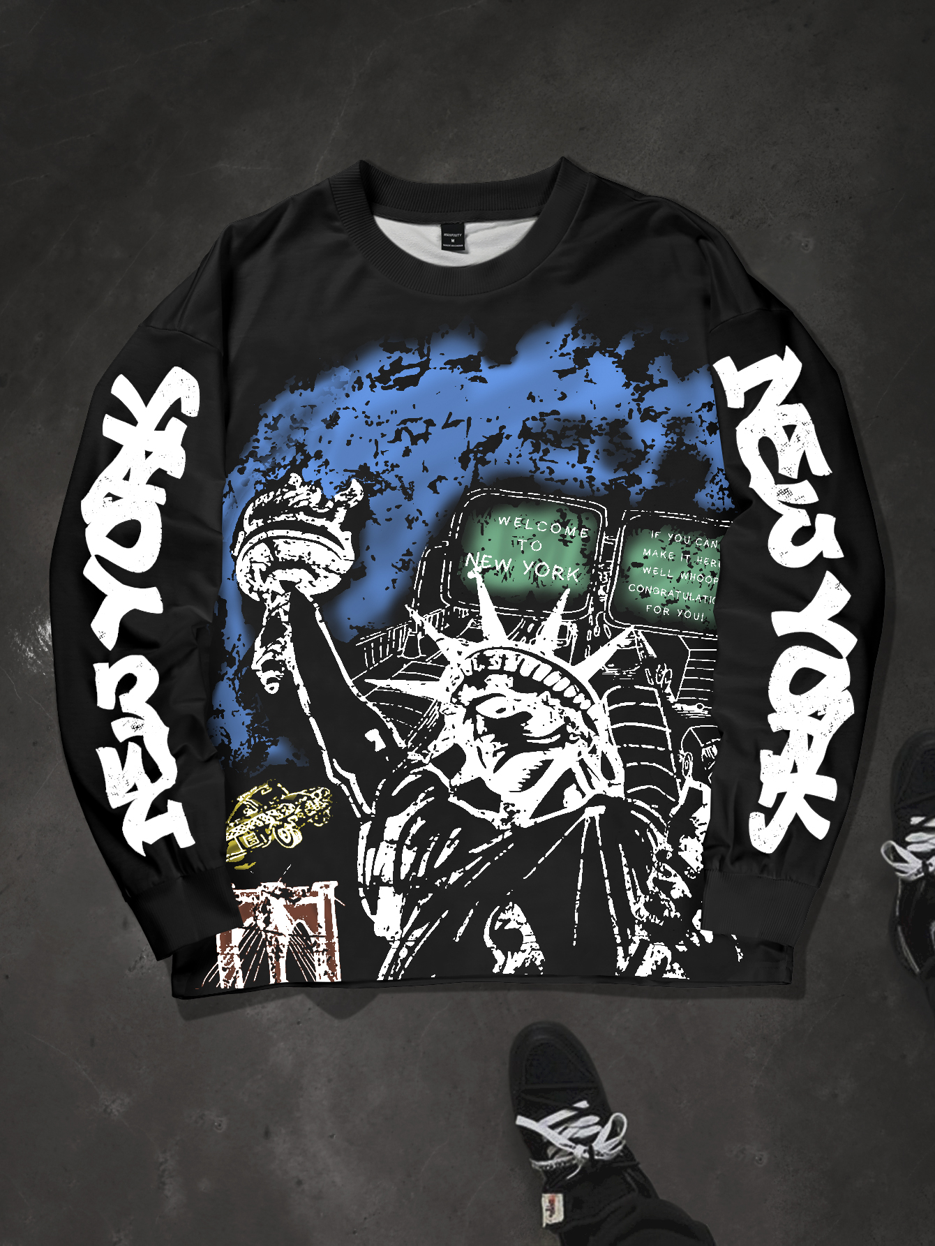 Men's Oversized Streetwear Swe - огляд і ціна Streetwear Brand New York